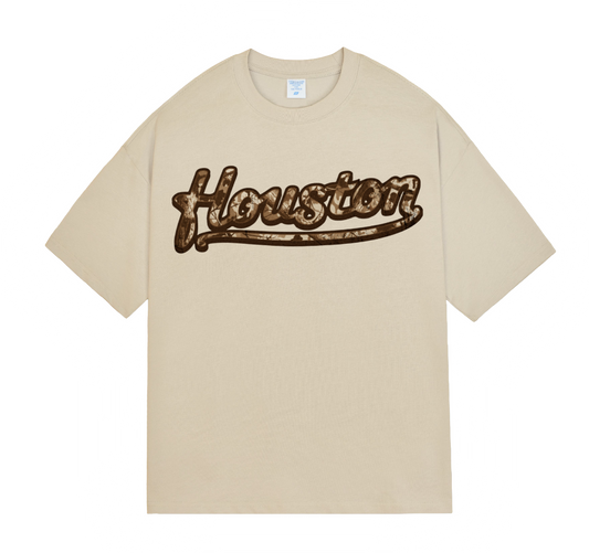 Houston Camo Print Vintage Logo
