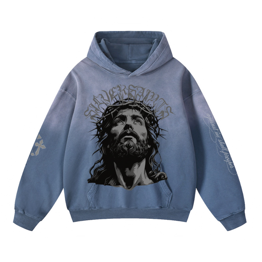JESUS Oversized Gradient Hoodie