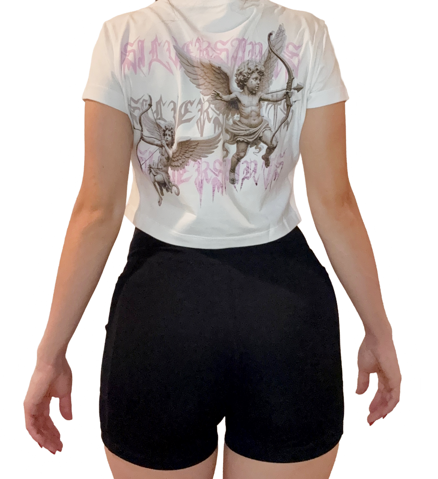 SS Cherubs Vintage WMNS Crop Top