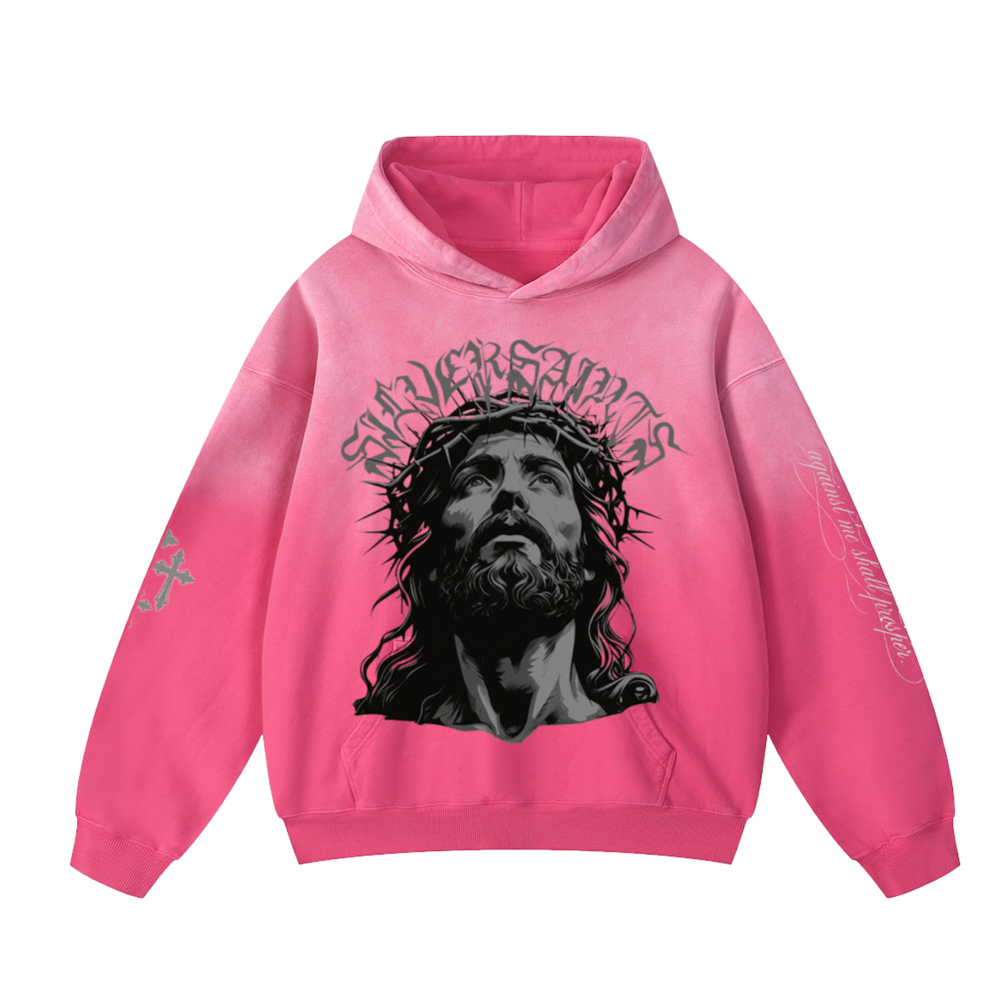 JESUS Oversized Gradient Hoodie